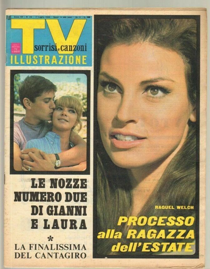 SORRISI E CANZONI TV magazine side cover Issue 29 17 July 1966