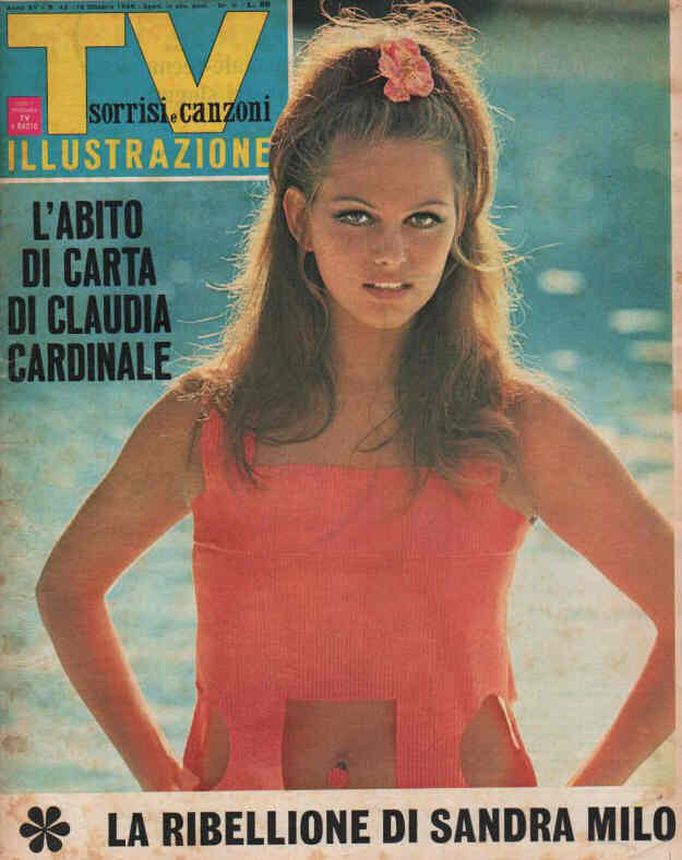 SORRISI E CANZONI TV magazine side cover Issue 42 16 October 1966
