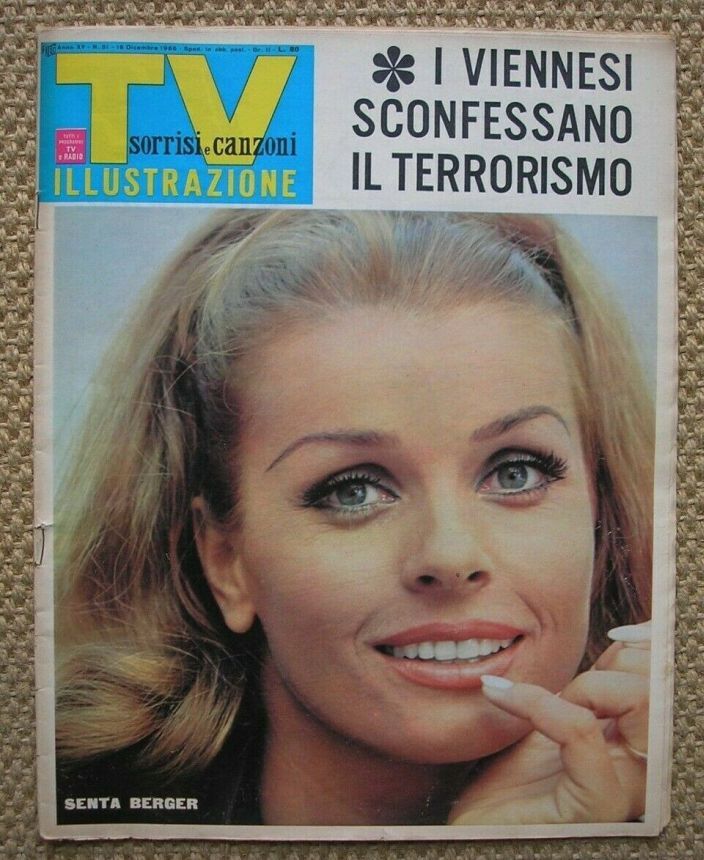 SORRISI E CANZONI TV magazine side cover Issue 51 18 December 1966