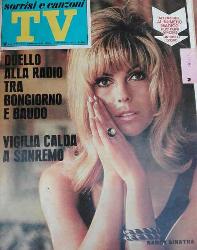 SORRISI E CANZONI TV magazine side cover Issue 3 21 January 1968