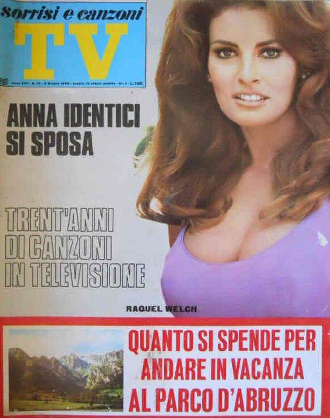 SORRISI E CANZONI TV magazine side cover Issue 23 9 June 1968
