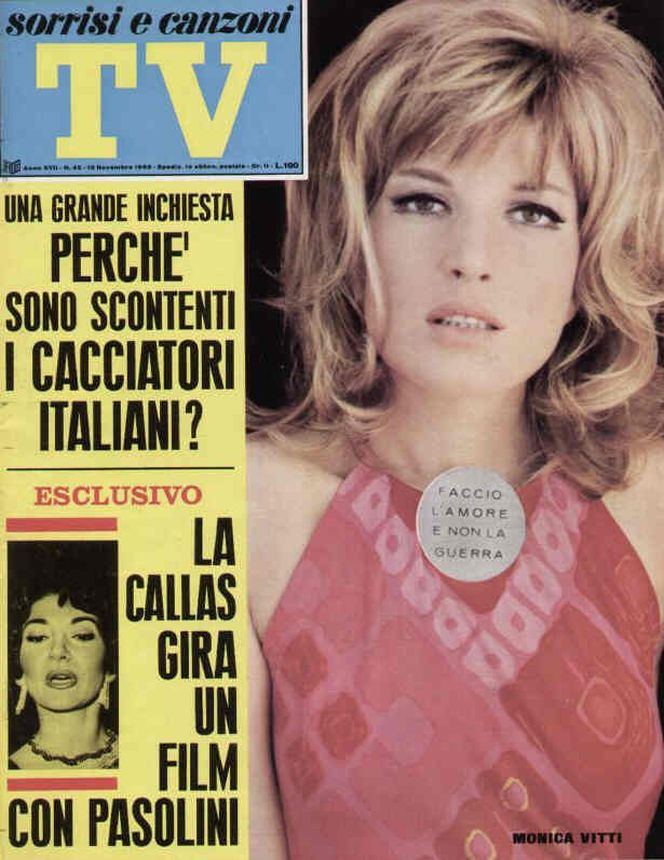 SORRISI E CANZONI TV magazine side cover Issue 45 10 November 1968