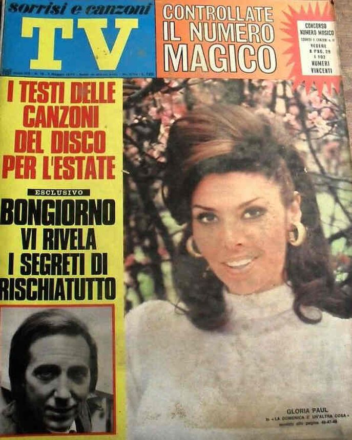 SORRISI E CANZONI TV magazine side cover Issue 18 3 May 1970