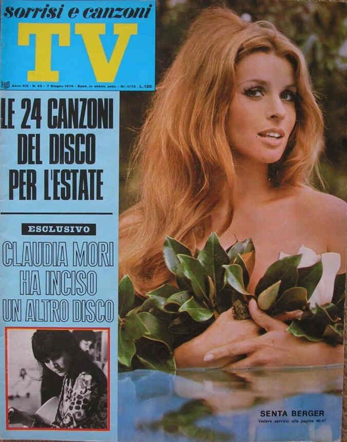 SORRISI E CANZONI TV magazine side cover Issue 23 7 June 1970