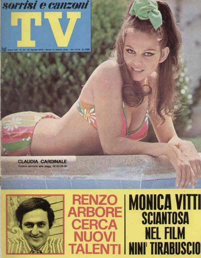 SORRISI E CANZONI TV magazine side cover Issue 33 16 August 1970
