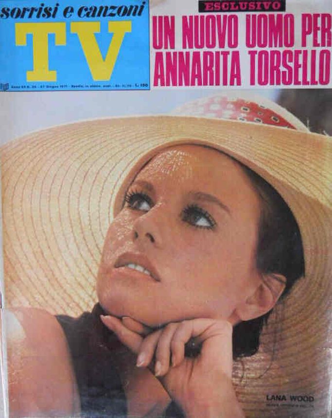 SORRISI E CANZONI TV magazine side cover Issue 26 27 June 1971