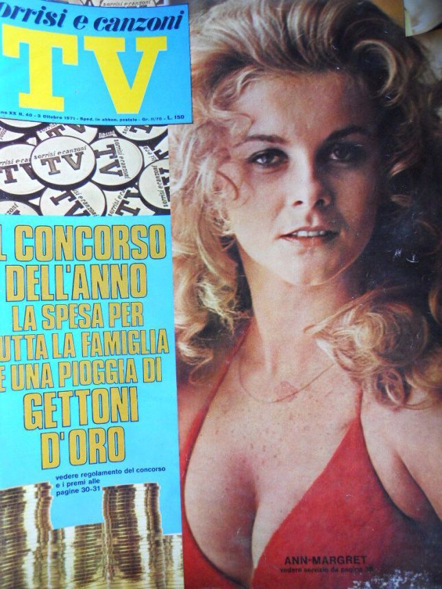 SORRISI E CANZONI TV magazine side cover Issue 40 3 October 1971
