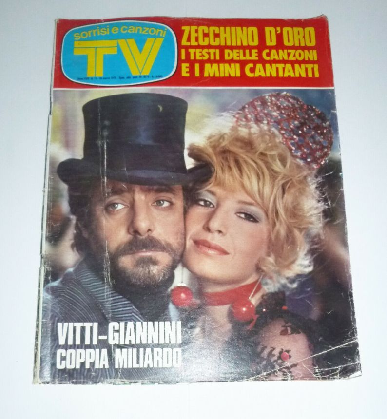 SORRISI E CANZONI TV magazine side cover Issue 11 16 March 1975
