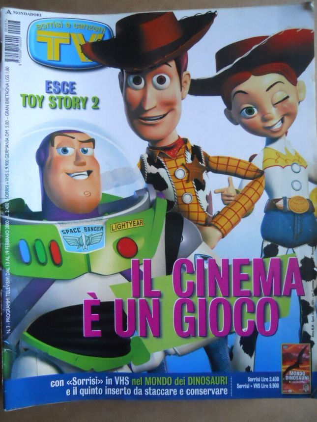 SORRISI E CANZONI TV magazine side cover Issue 7 13 February 2000