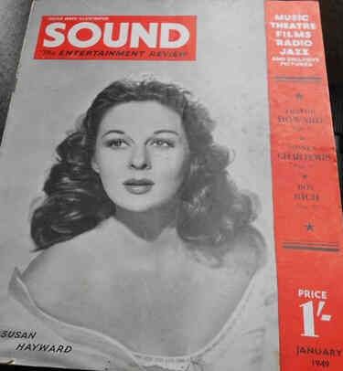 SOUND (UK) magazine side cover January 1949