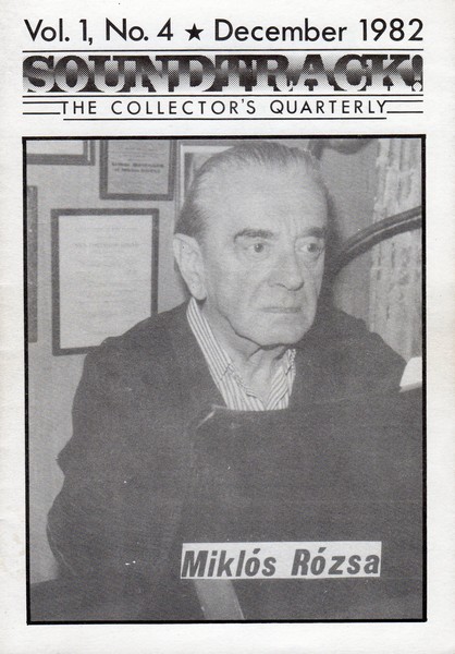 SOUNDTRACK magazine side cover Issue 4  1982