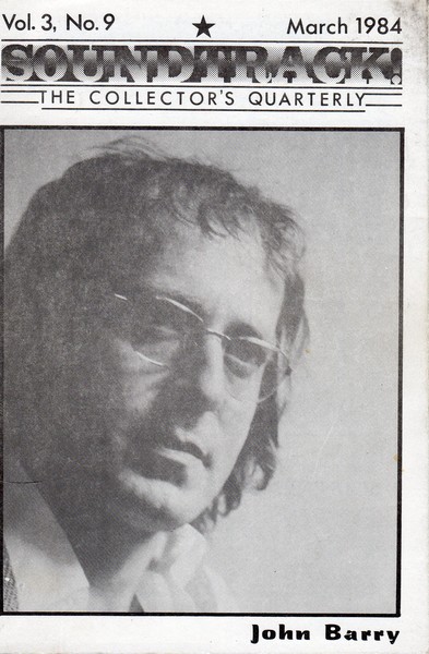 SOUNDTRACK magazine side cover Issue 9  1983