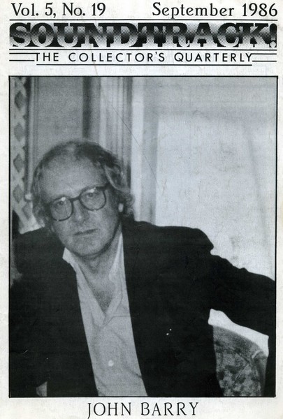 SOUNDTRACK magazine side cover Issue 19  1986