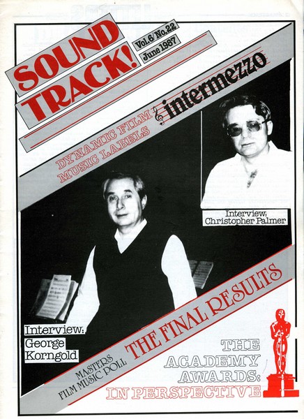SOUNDTRACK magazine side cover Issue 22  1987
