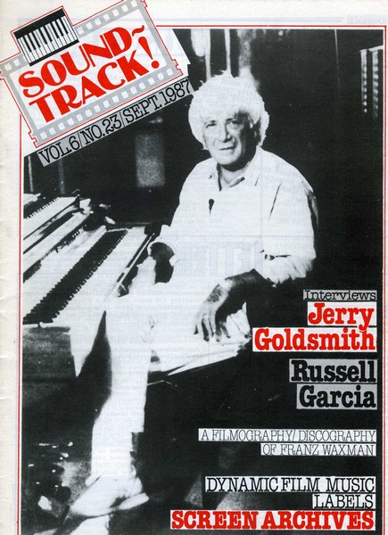 SOUNDTRACK magazine side cover Issue 23  1987