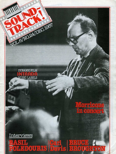 SOUNDTRACK magazine side cover Issue 24  1987
