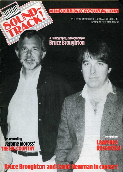 SOUNDTRACK magazine side cover Issue 28  1988