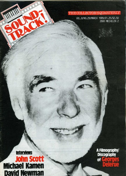 SOUNDTRACK magazine side cover Issue 29  1989
