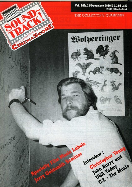 SOUNDTRACK magazine side cover Issue 32  1989