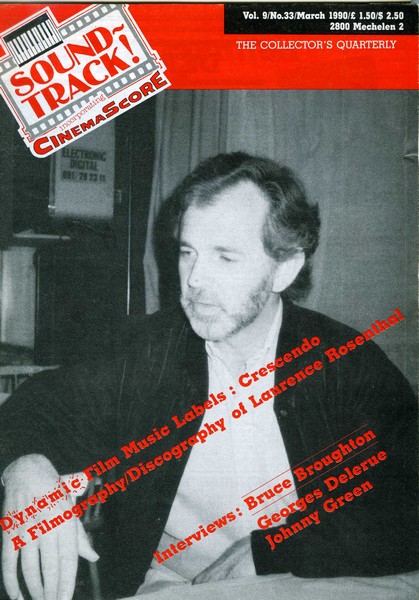 SOUNDTRACK magazine side cover Issue 33  1990