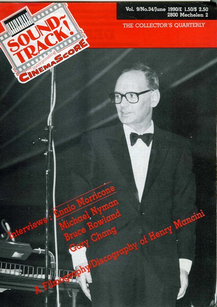 SOUNDTRACK magazine side cover Issue 34  1990