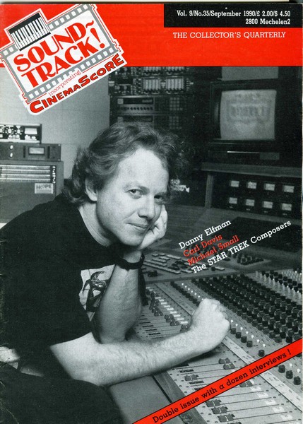 SOUNDTRACK magazine side cover Issue 35  1990