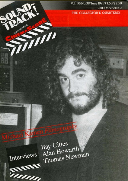 SOUNDTRACK magazine side cover Issue 38  1991