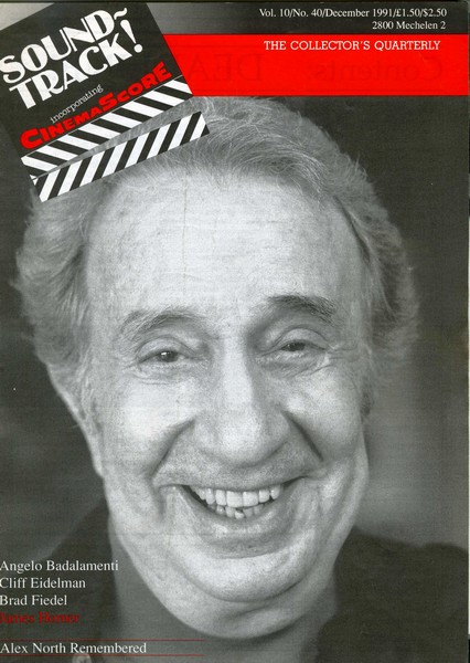SOUNDTRACK magazine side cover Issue 40  1991