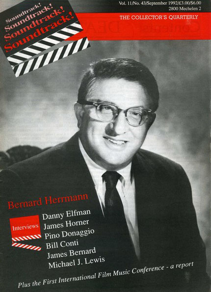 SOUNDTRACK magazine side cover Issue 43  1992