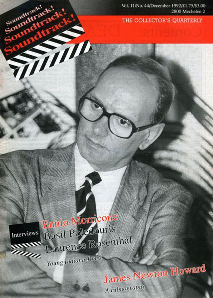 SOUNDTRACK magazine side cover Issue 44  1992
