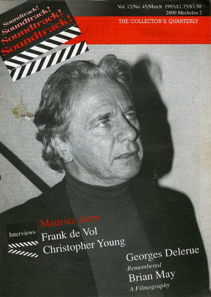 SOUNDTRACK magazine side cover Issue 45  1993