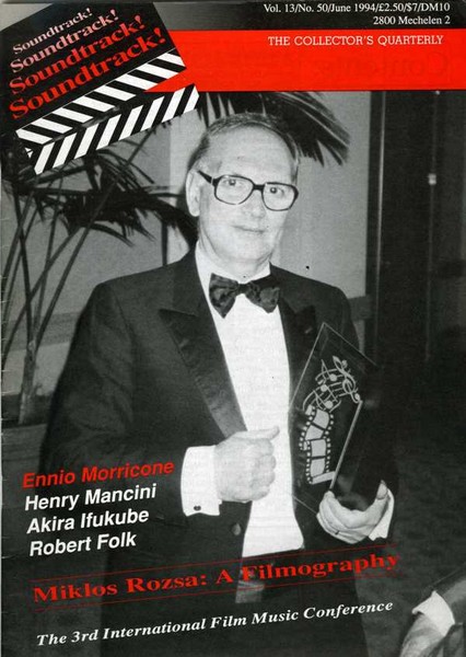 SOUNDTRACK magazine side cover Issue 50  1994