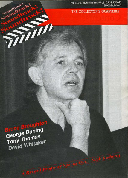 SOUNDTRACK magazine side cover Issue 51  1994