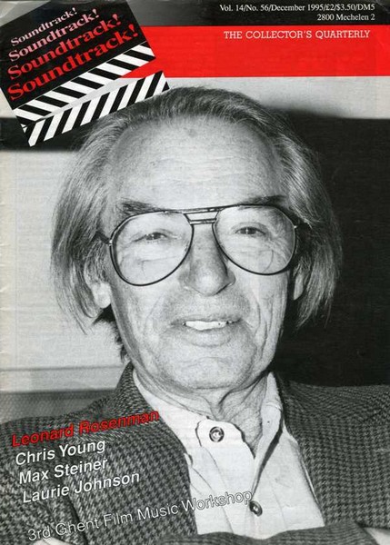 SOUNDTRACK magazine side cover Issue 56  1995