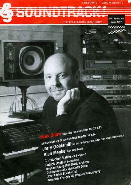 SOUNDTRACK magazine side cover Issue 62  1997