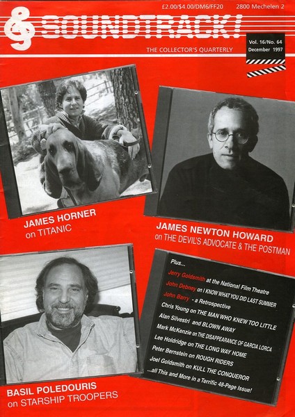 SOUNDTRACK magazine side cover Issue 64  1997