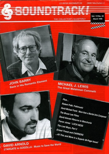 SOUNDTRACK magazine side cover Issue 65  1998