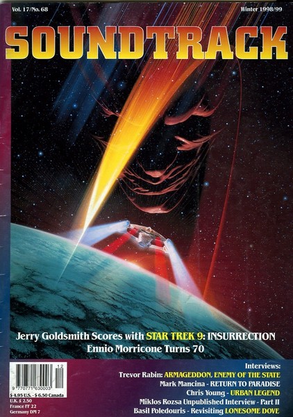 SOUNDTRACK magazine side cover Issue 68  1999
