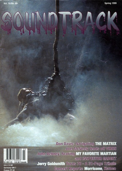 SOUNDTRACK magazine side cover Issue 69  1999