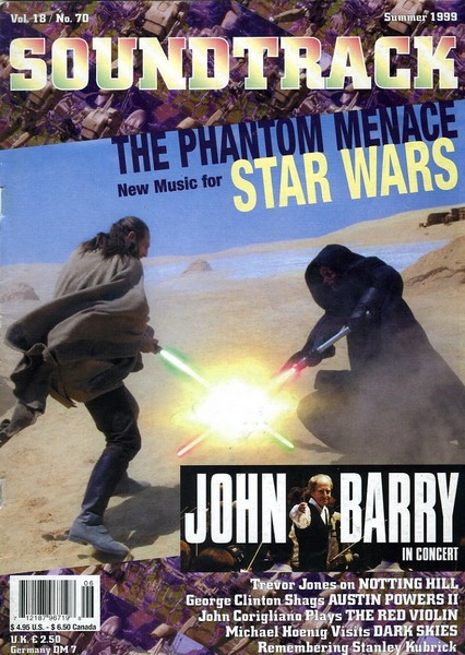 SOUNDTRACK magazine side cover Issue 70  1999
