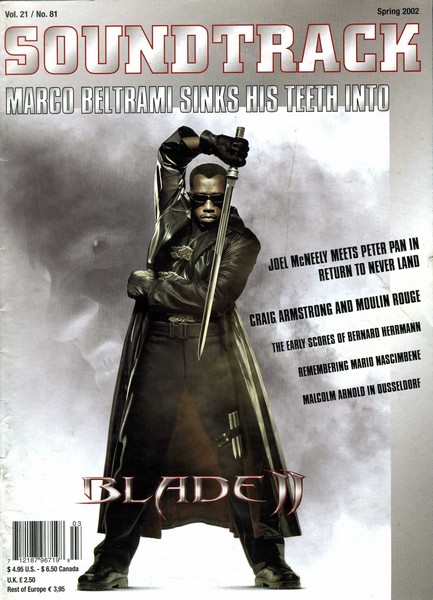 SOUNDTRACK magazine side cover Issue 81  2001