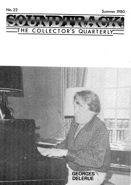 SOUNDTRACK magazine side cover Issue 22  1980