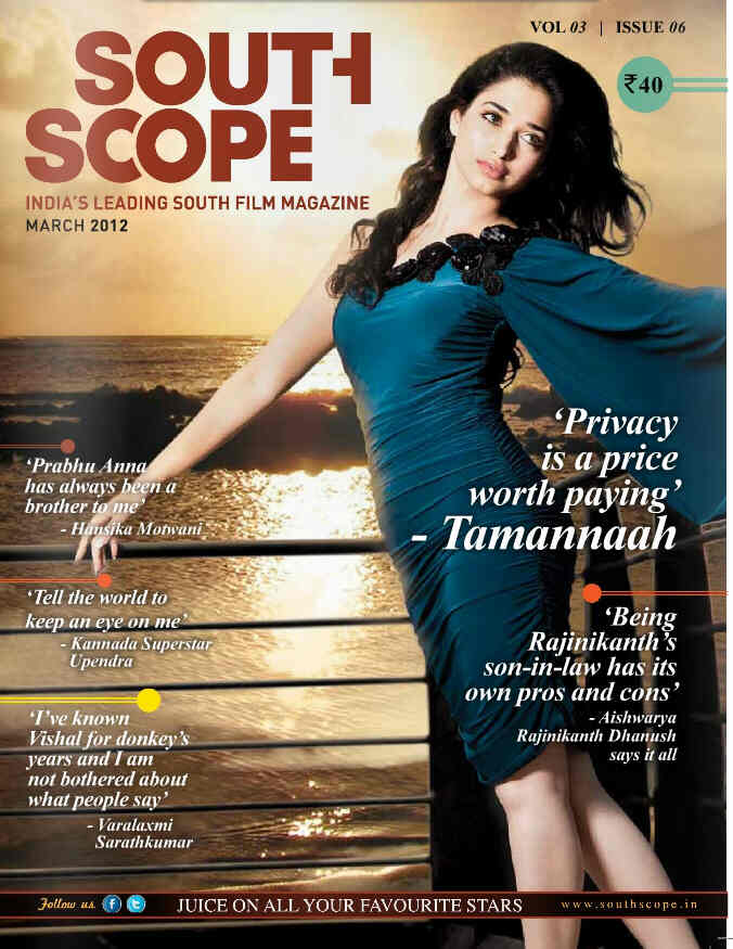 SOUTHSCOPE magazine side cover March 2012