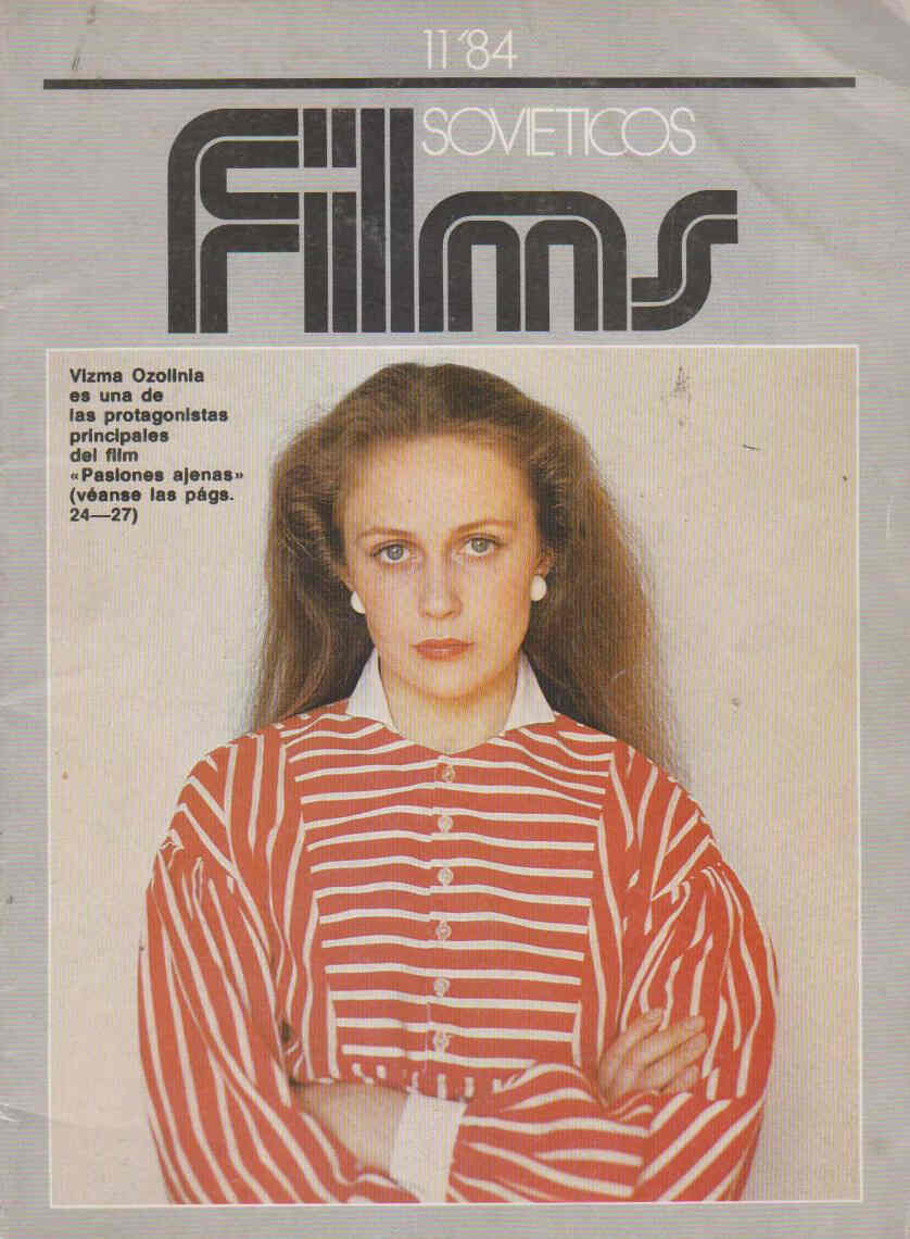 FILMS SOVIETICOS magazine side cover Issue 11 November 1984