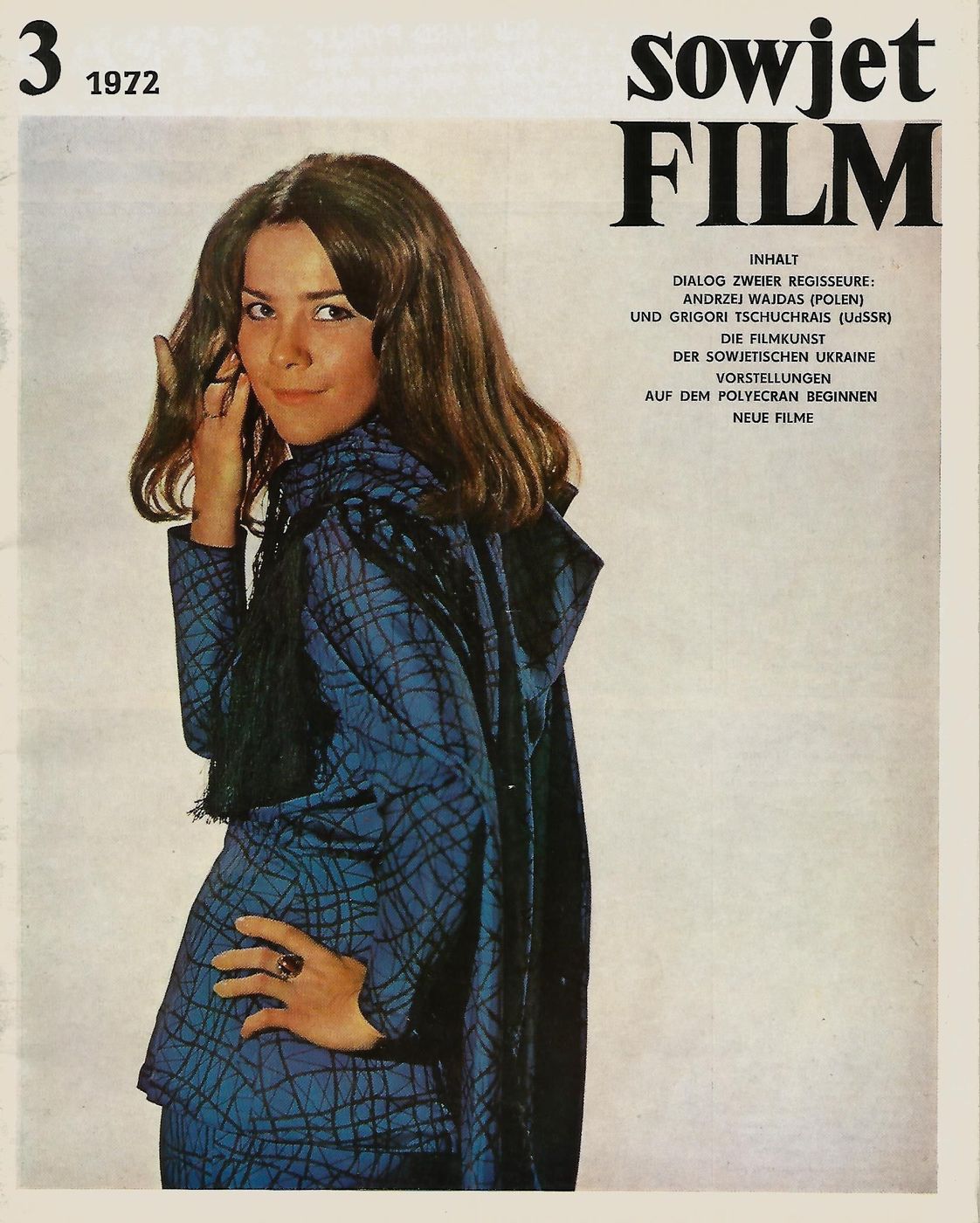 SOWJET FILM magazine side cover  March 1972