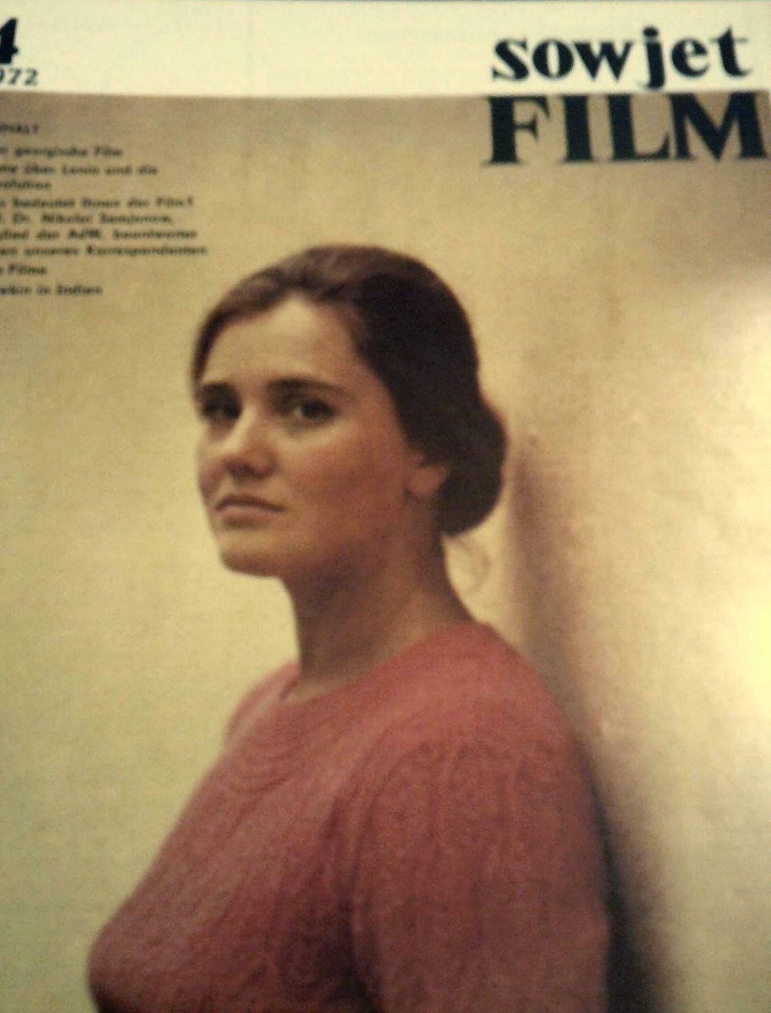 SOWJET FILM magazine side cover Issue 4  April 1972