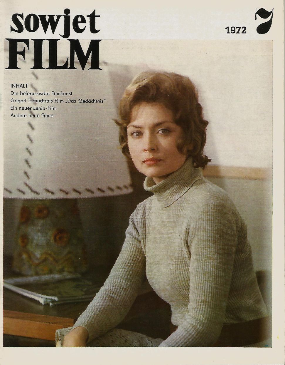 SOWJET FILM magazine side cover Issue 7  July 1972