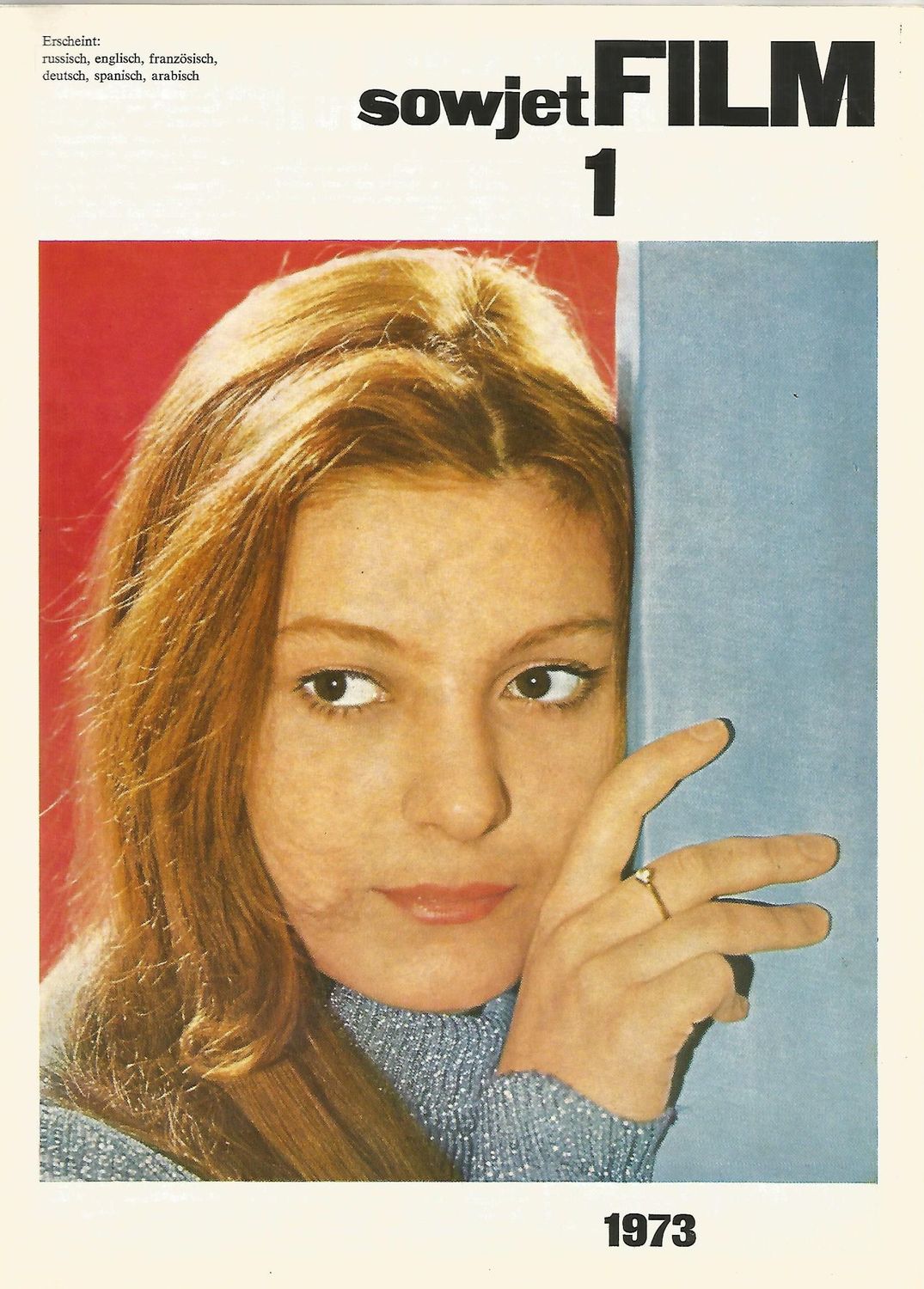 SOWJET FILM magazine side cover  January 1973