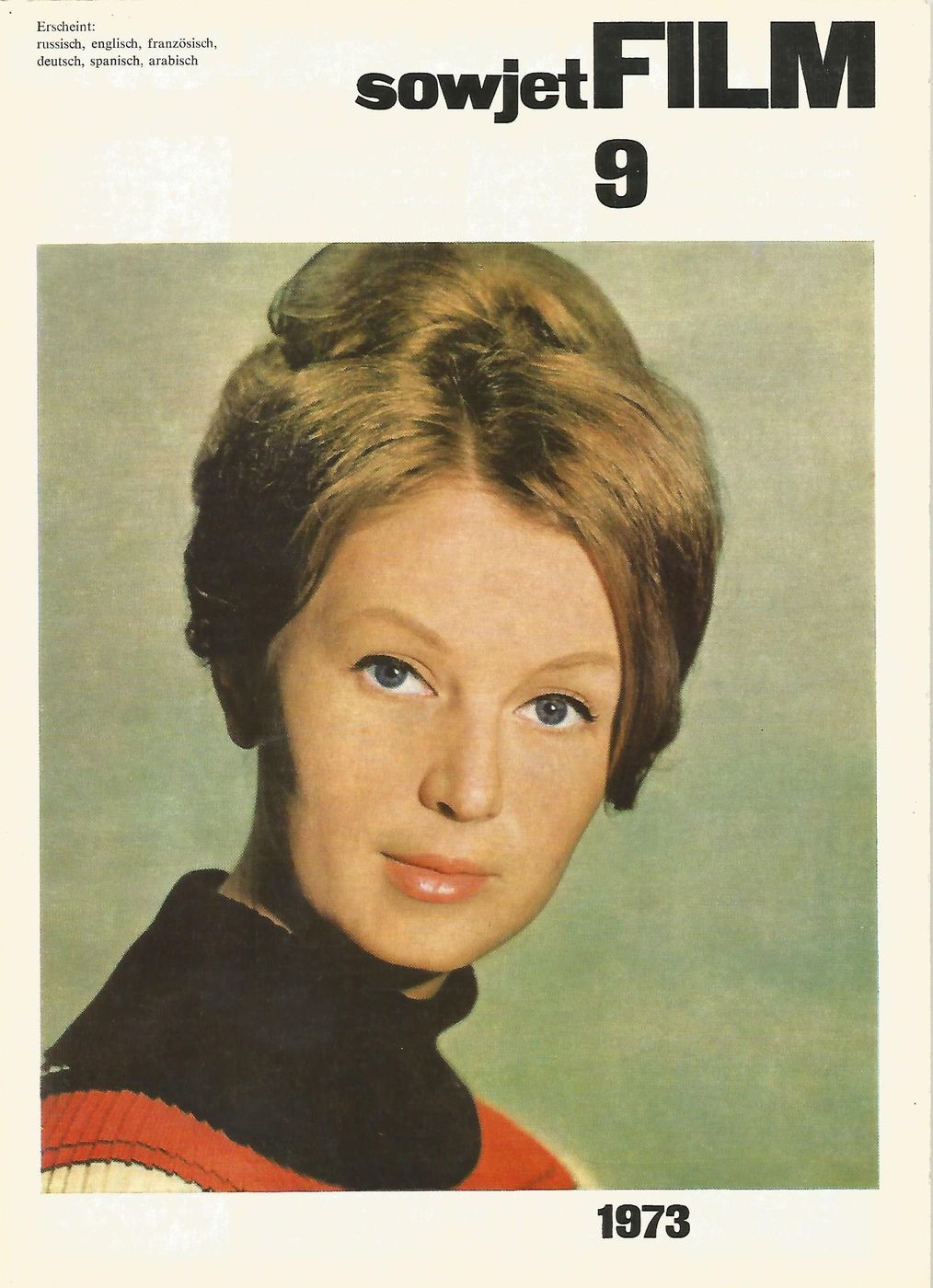 SOWJET FILM magazine side cover  September 1973