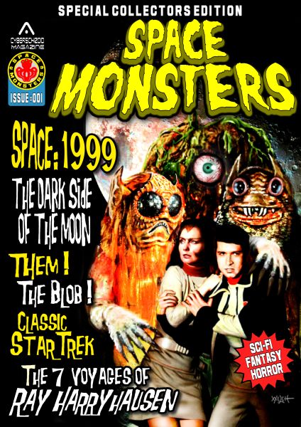 SPACE MONSTERS magazine side cover Issue 1 September 2013